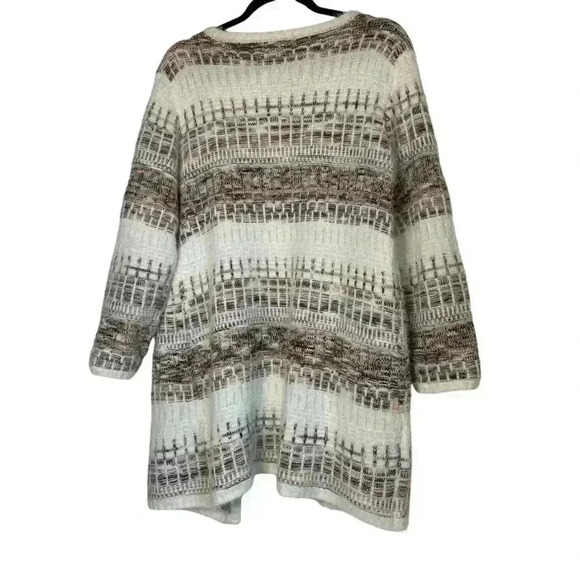 C oversized long soft fuzzy cozy oversized neutral cardigan size Medium - Picture 5 of 8